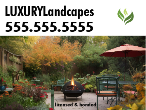 Landscaping Co Marketing Sign 2D