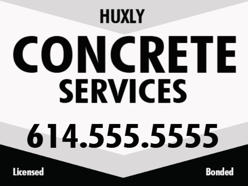 Concrete Installers Signage 1D