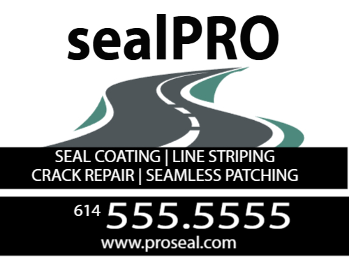 Asphalt Paving Marketing Signs 2D