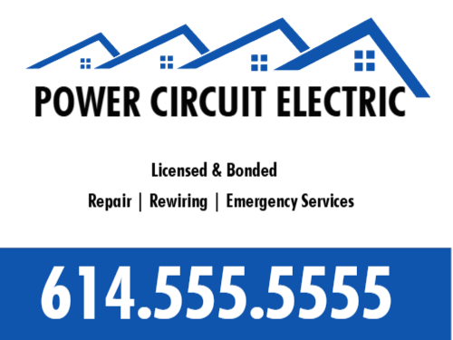Electrical Marketing Signs 3D