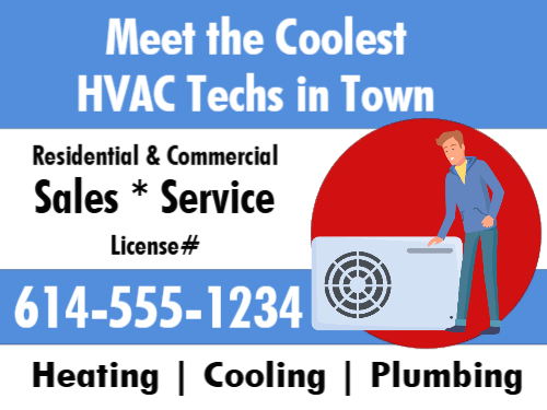 HVAC Job Site Sign -2D