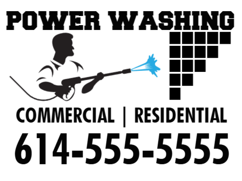Pressure Washing Job Site Sign 1D