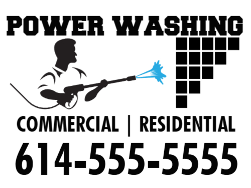 Pressure Washing Job Site Sign 1D
