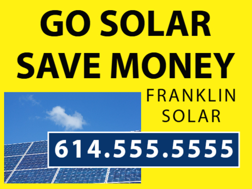 Solar Installer Job Site Sign 3D