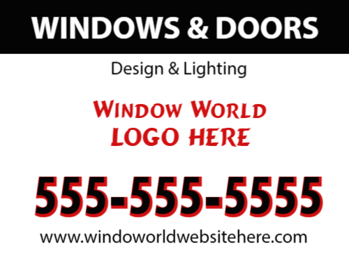 Window Installers Job Site Sign 1D