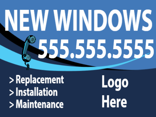 Window Installers Job Site Sign 3D