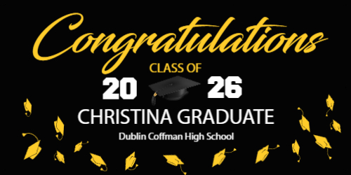3x6ft Custom Grad Banner