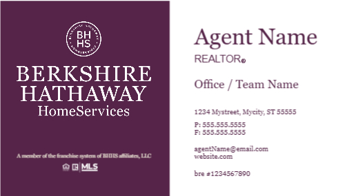 30x24 Berkshire Hathaway Home Services Panel