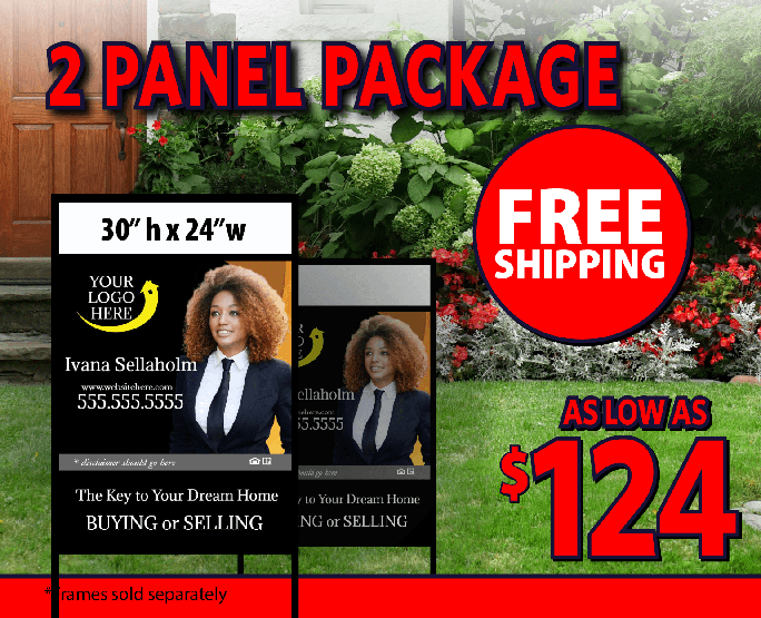 30x24 Inch - 2 Panel Package Custom 30x24 Inch 2 Panel Package