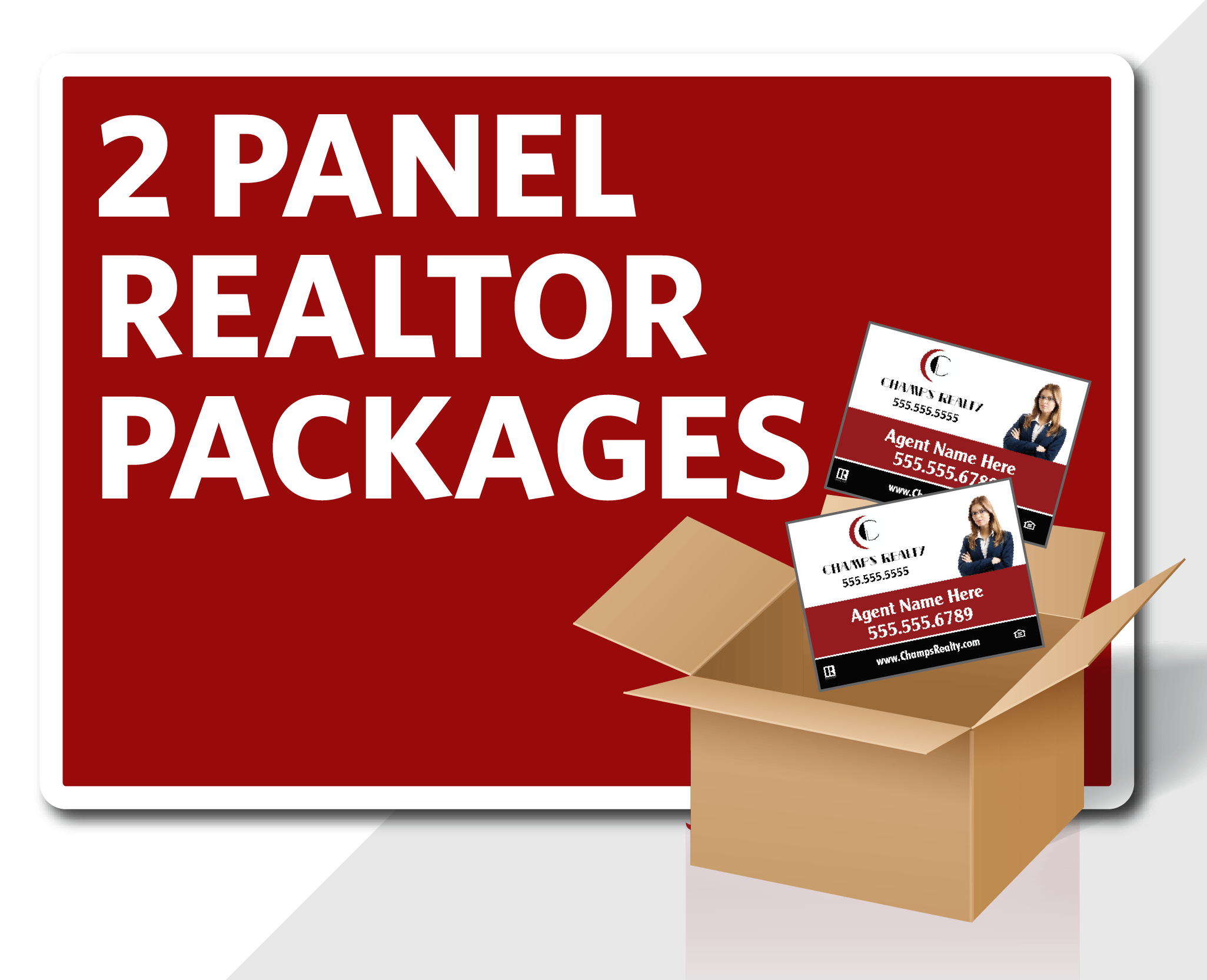 2 Panel Realtor Package | FREE SHIPPING!