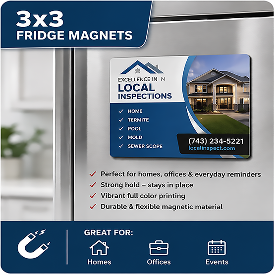 3x3 Inch Square Magnets