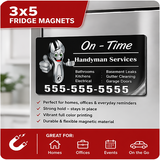 3x5 Inch Sized Magnets Fridge magnets 3x5 inches