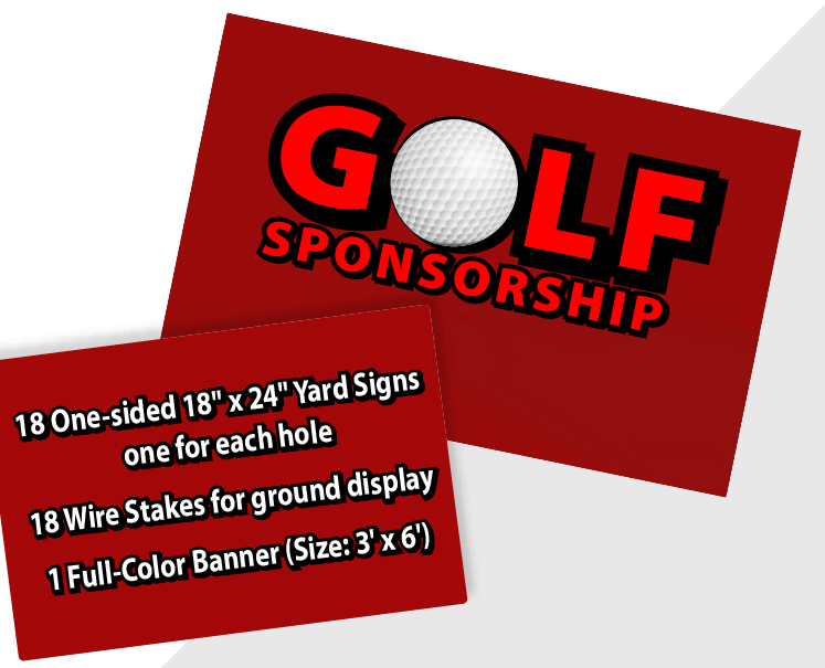Golf Outing Package w/ Yard Signs