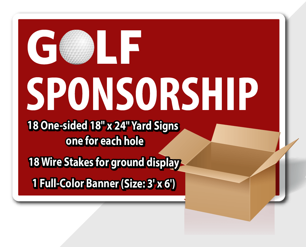 Golf Outing Package w/ Yard Signs