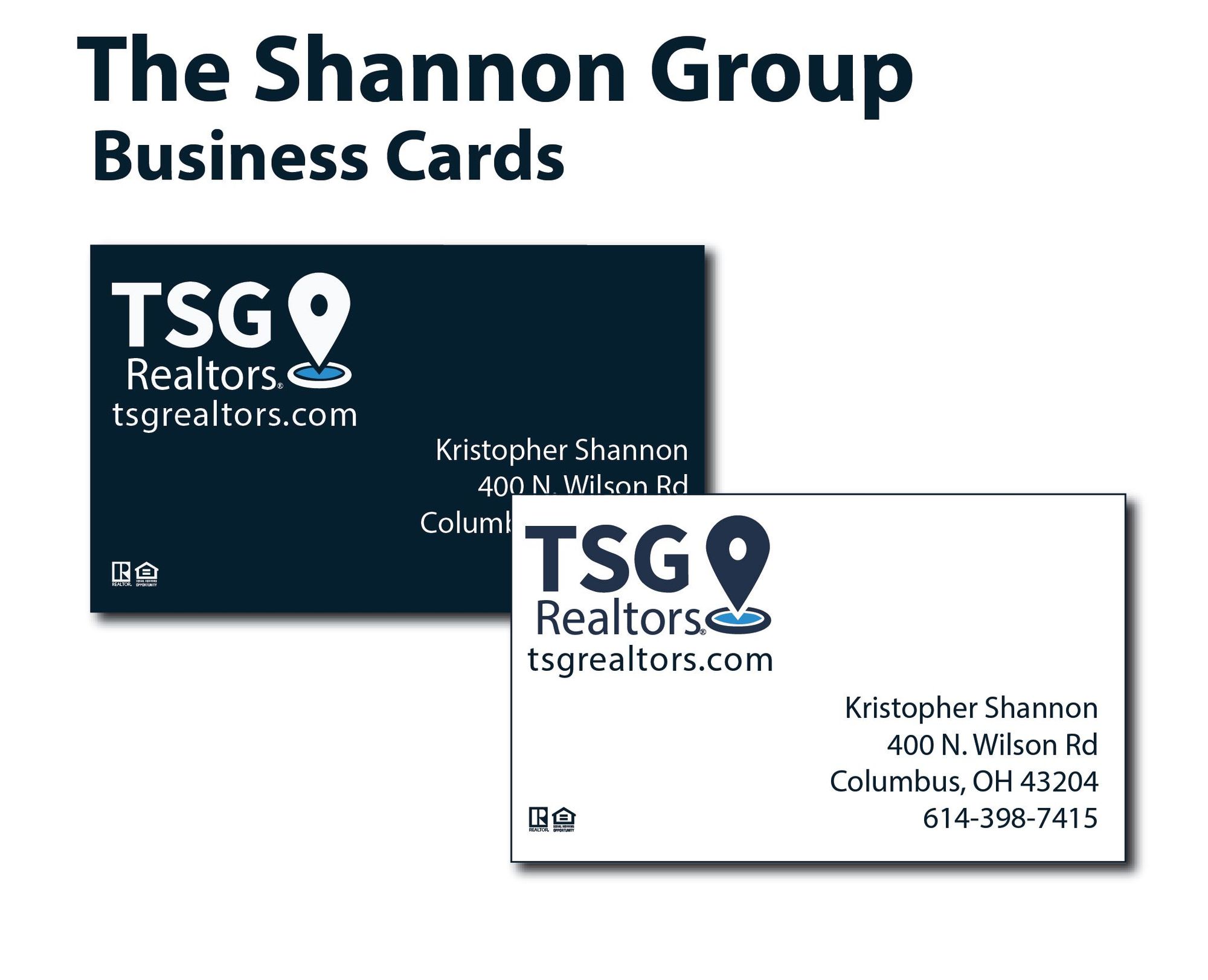 The Shannon Group Business Cards