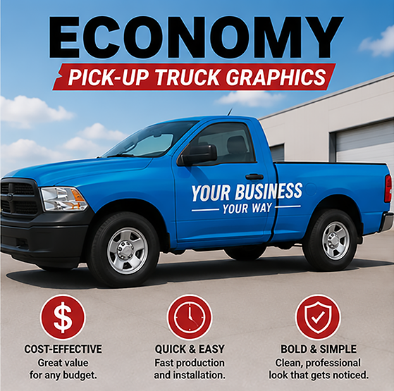 Economy Pickup Truck Graphics