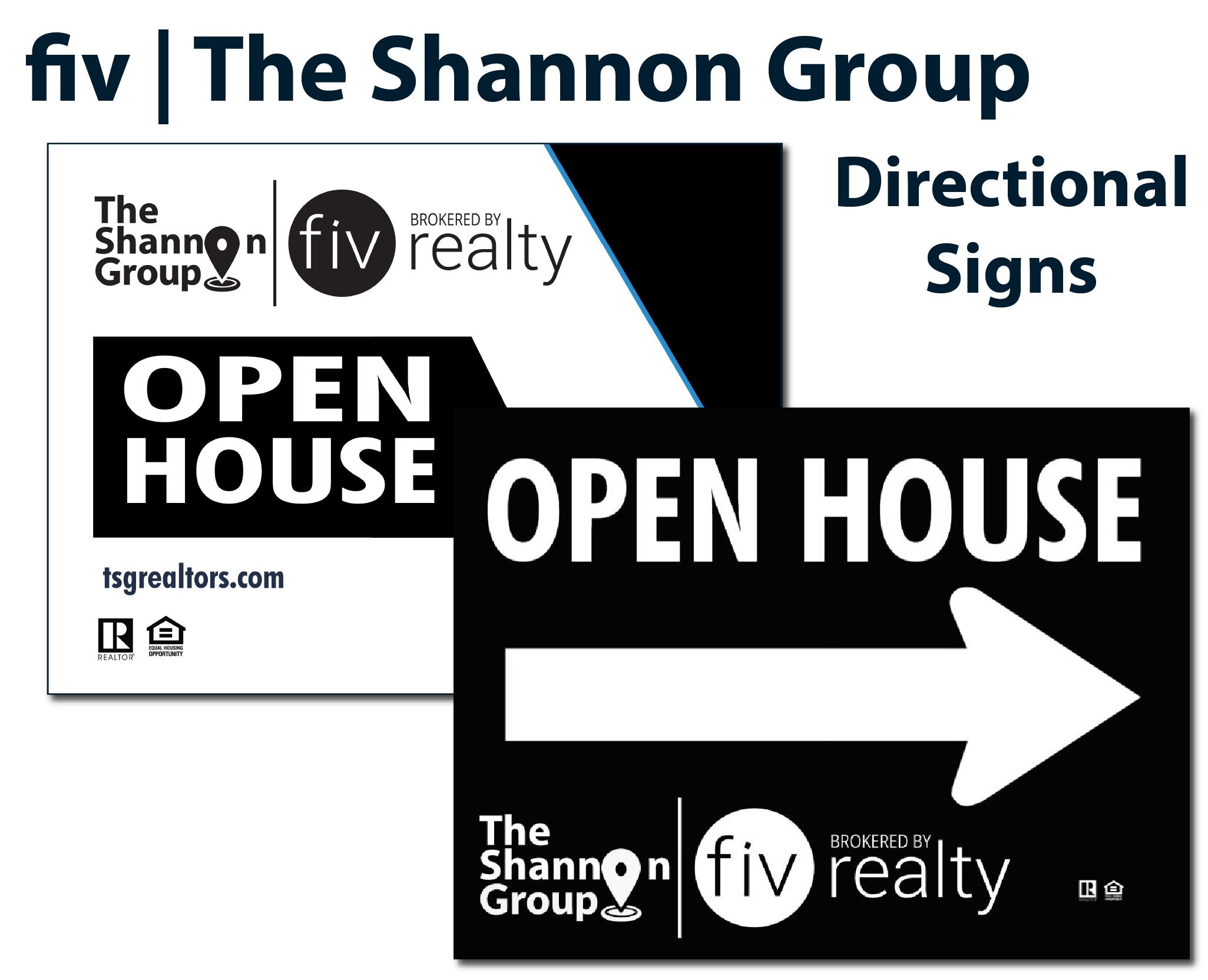 The Shannon Group Coroplast Directional Signs