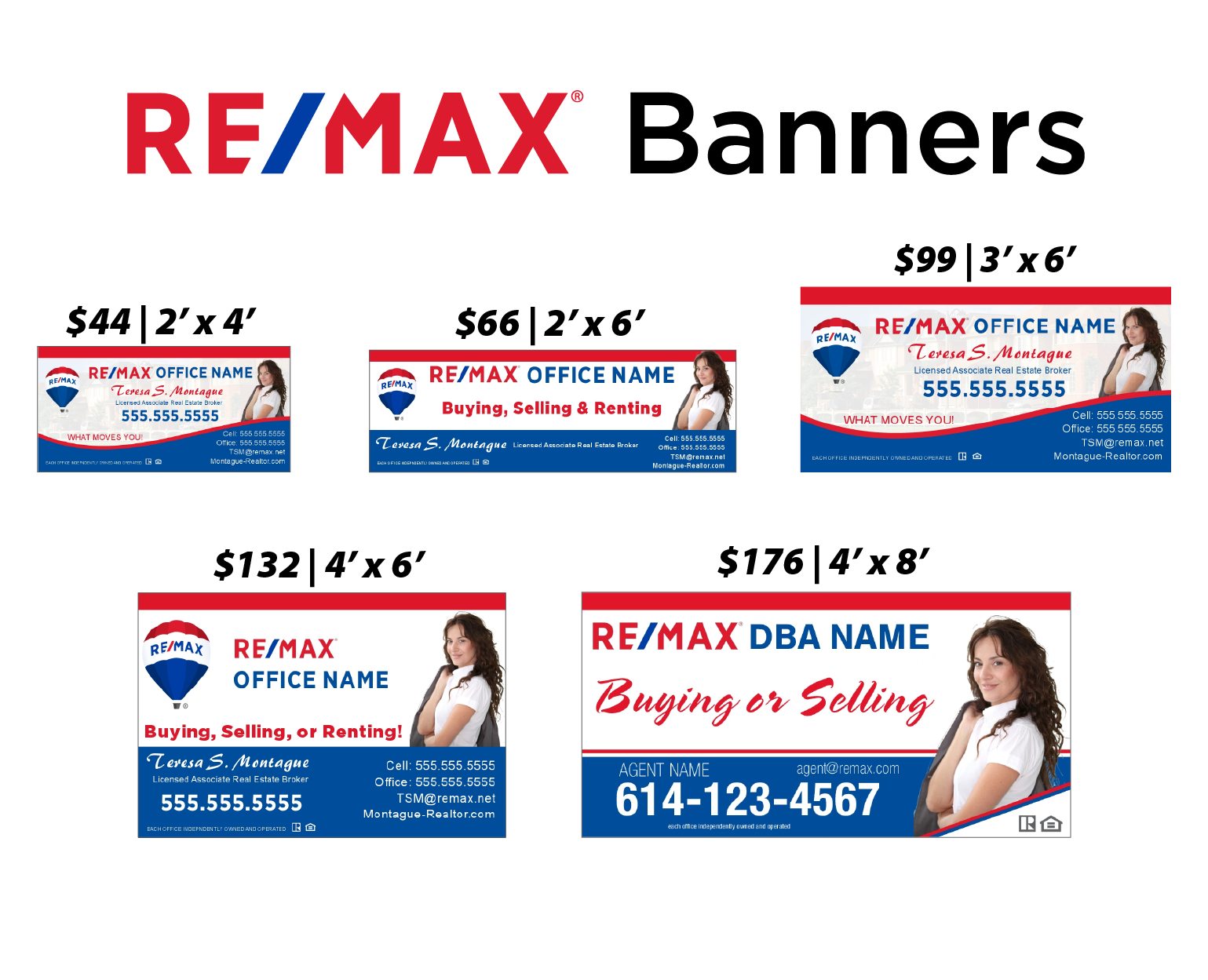 RE/MAX Vinyl Banners RE/MAX Style Guide Compliant Vinyl Banners