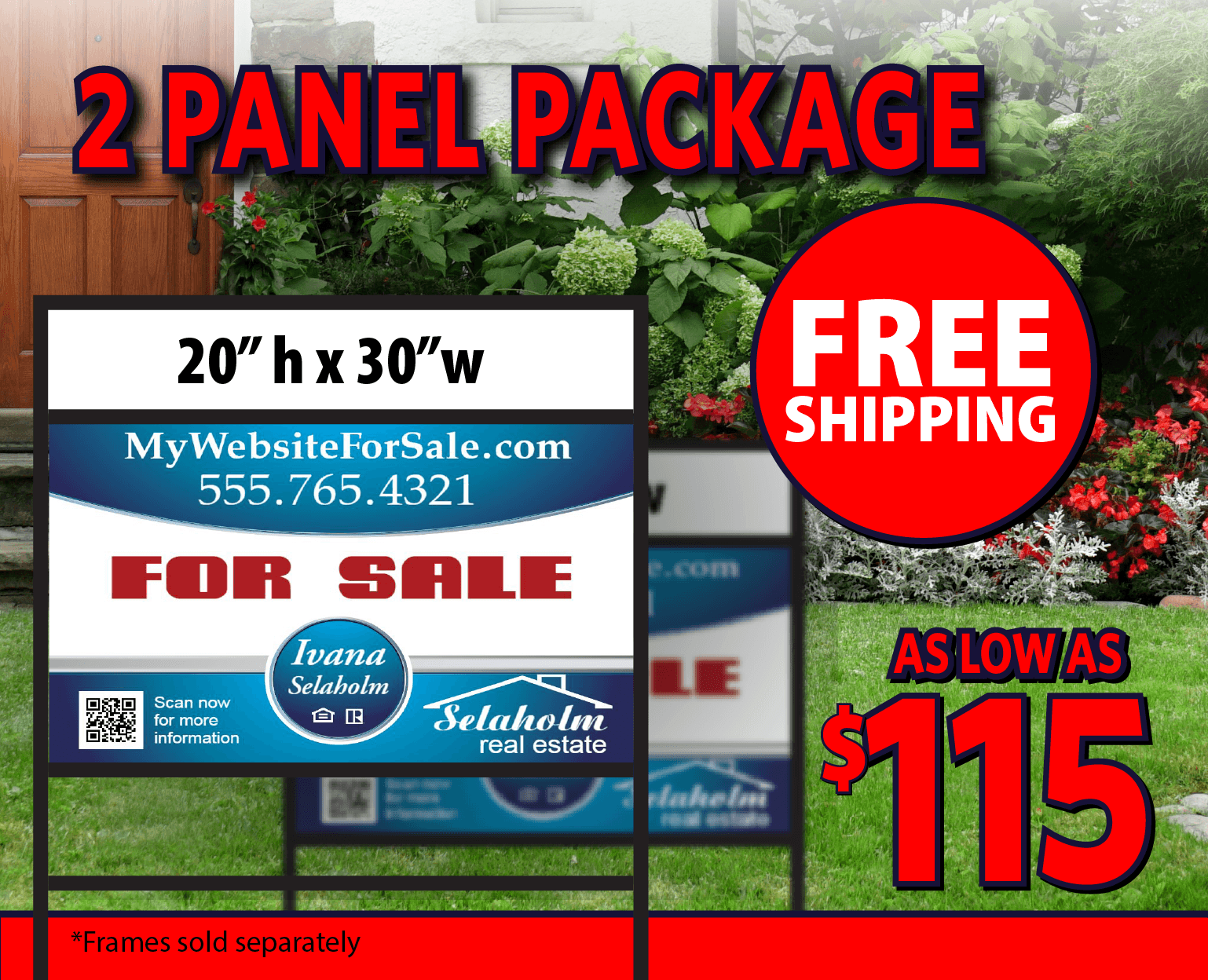 20x30 Inch - 2 Panel Package 1