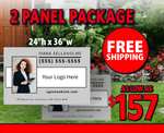 24x36 Inch - 2 Panel Package 1