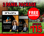 24x24 Inch - 2 Panel Package 1