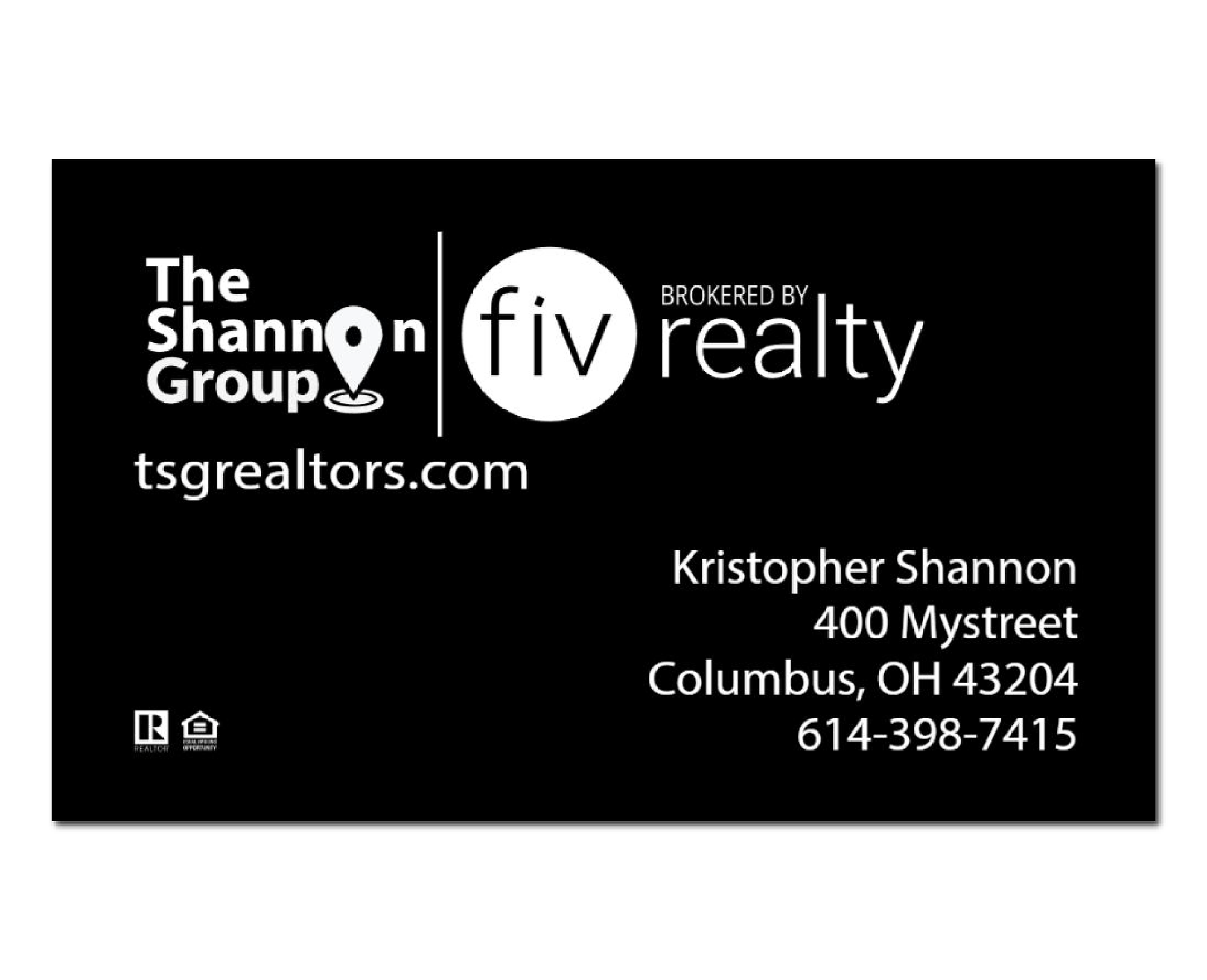 fiv | The Shannon Group Business Cards 4