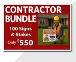 Contractor Yard Sign Bundles-Fixed Qty-Price 5