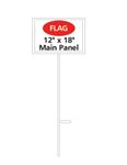 12x18-in. Sign Stand | Main Panel w/ Directional 6