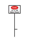12x18-in. Sign Stand | Main Panel w/ Directional 4