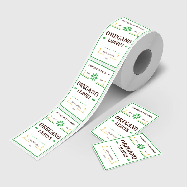 White BOPP Roll Labels