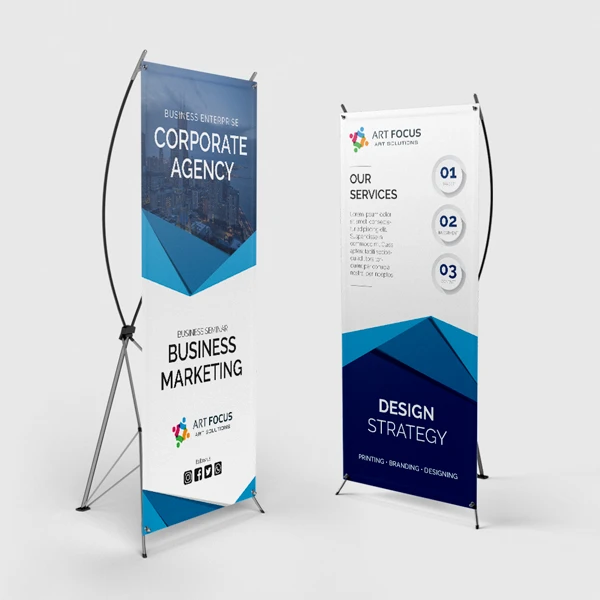 X-Style Collapsible Outdoor Banner Stands