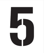 Number Stencils 5