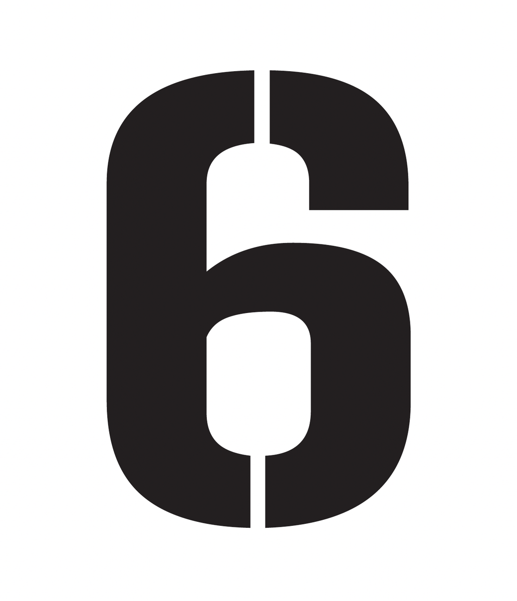 Number Stencils 6