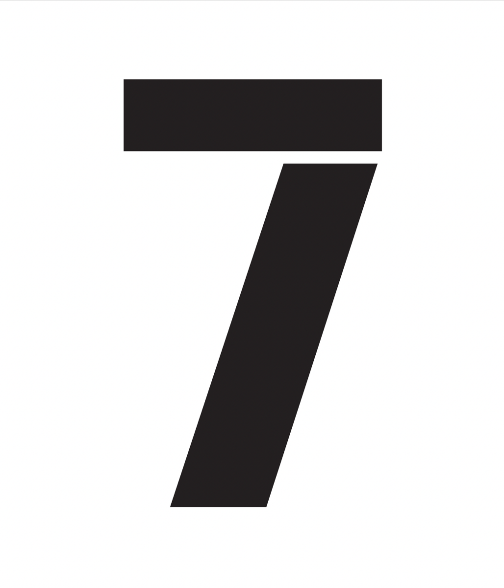 Number Stencils 7