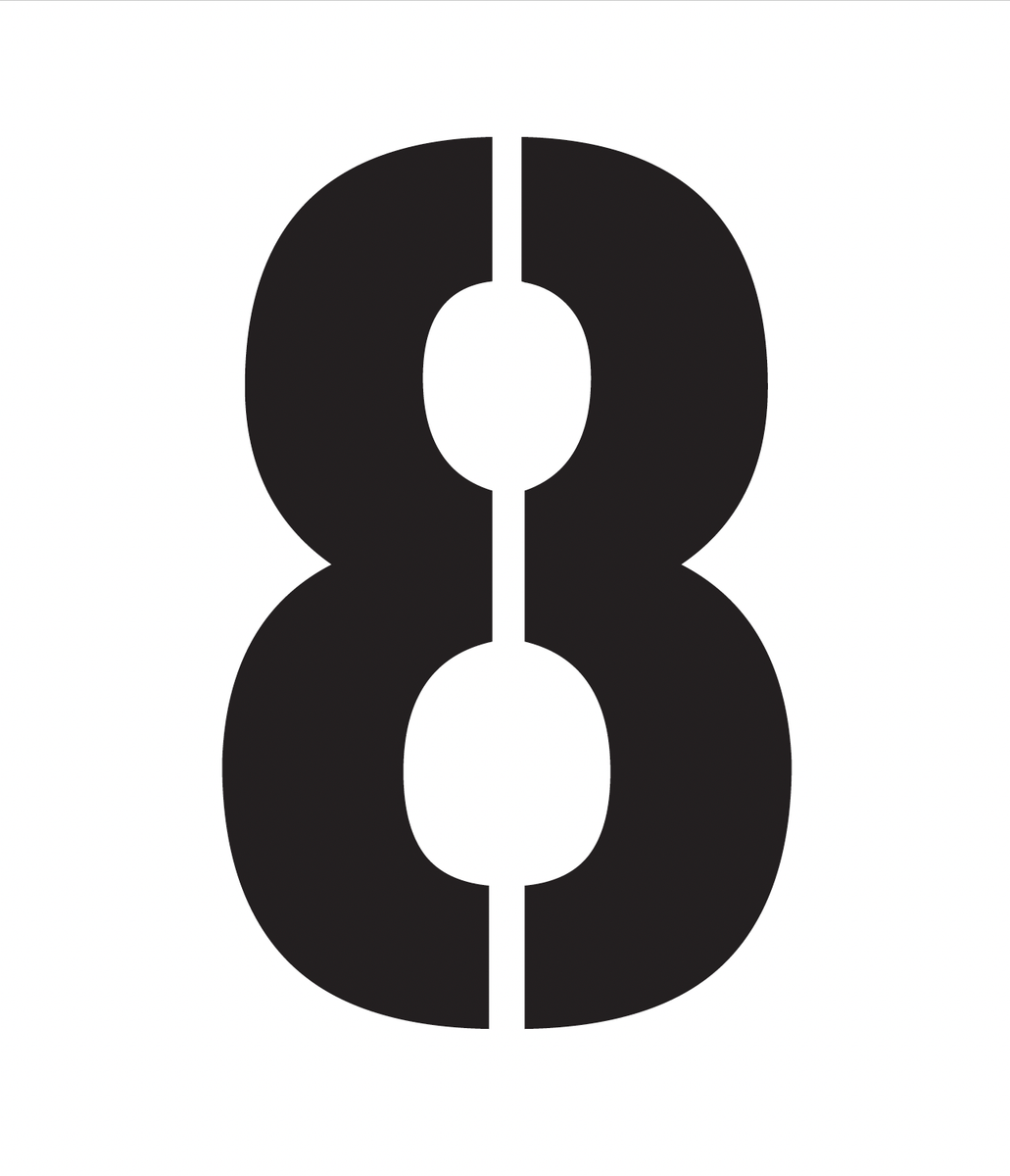 Number Stencils 8