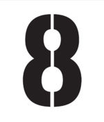 Number Stencils 8