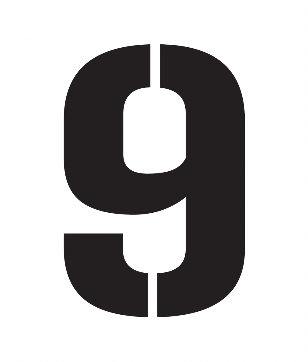 Number Stencils 9