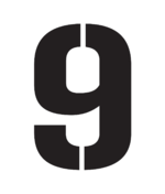 Number Stencils 9