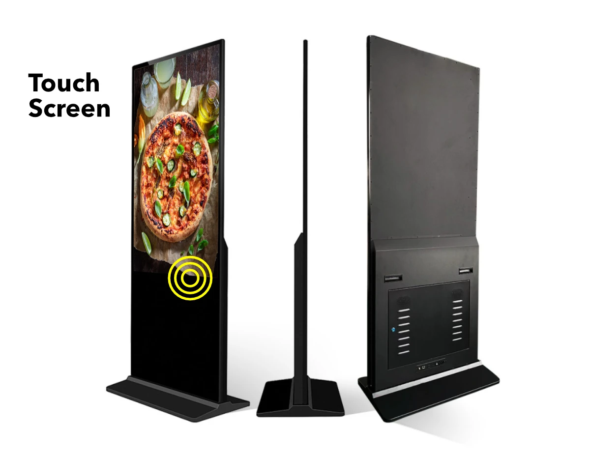 Touch Screen Freestanding Butler Display Front