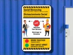 Stay 6ft Apart (Yellow) Covid-19 1