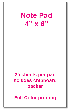 14466 4 x 6 Note Pad