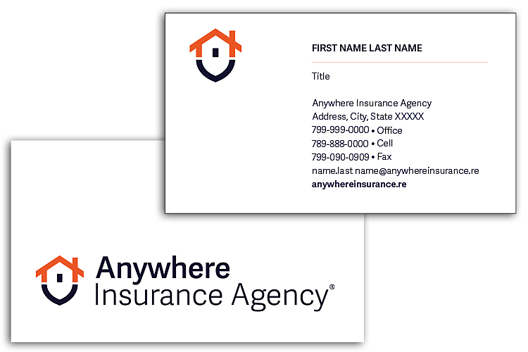 16045 Business Cards 2 sides - Anywhere White Card