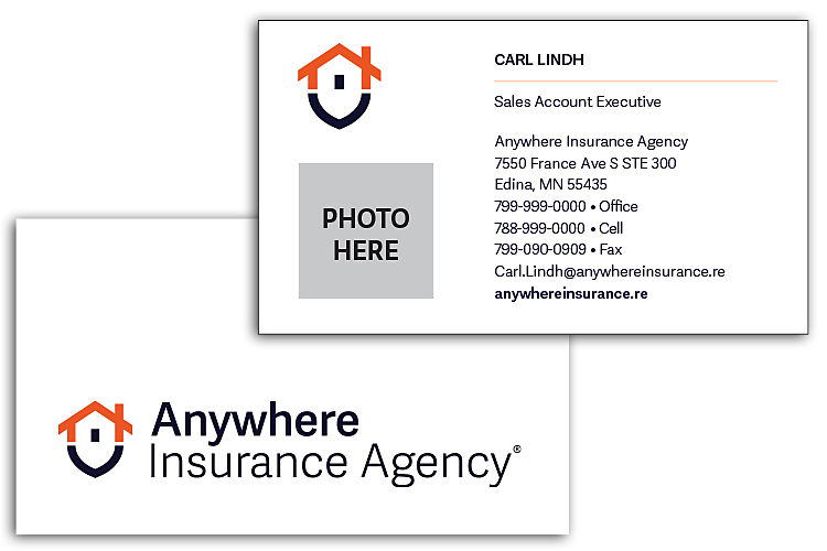 16045 Business Cards 2 sides - Anywhere Photo White Card