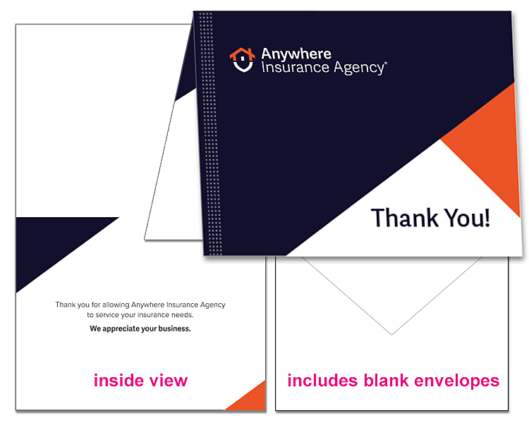 16045 Thank You Card with Blank Envelopes