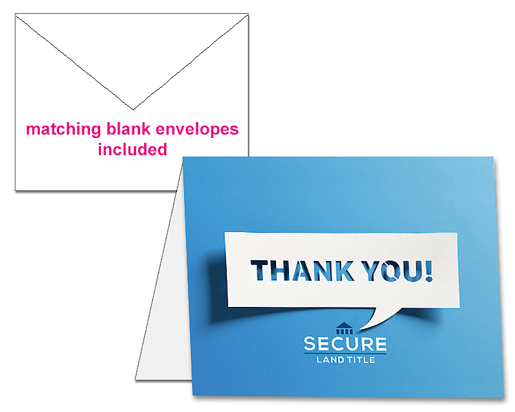 C001001 Thank You Card with Envelopes