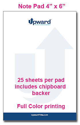 C001008 4x6 Sticky Note Pad