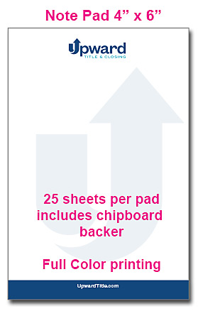 C001015 4x6 Sticky Note Pad