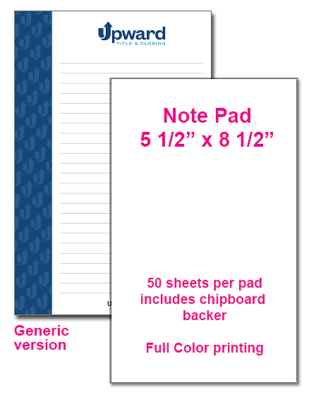 C001022 5.5 x 8.5 Note Pad