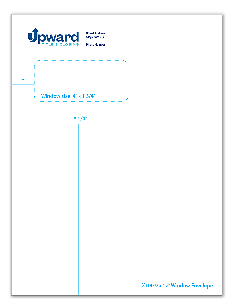 C001022 9 x 12 Window Envelope