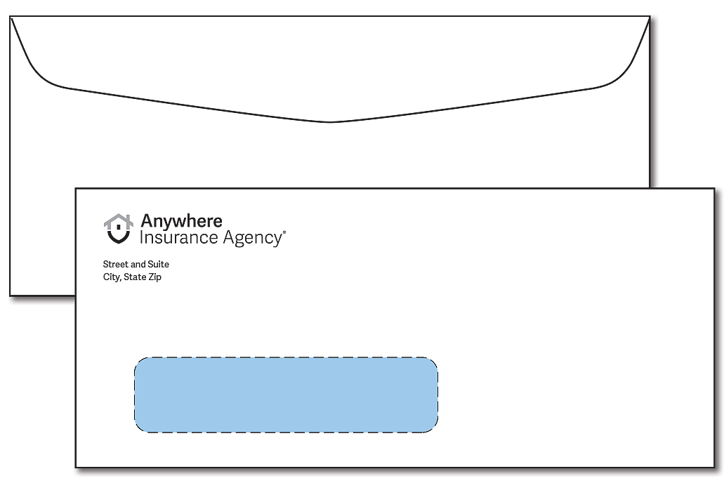 16045 #10 Window Envelope - Security Tint
